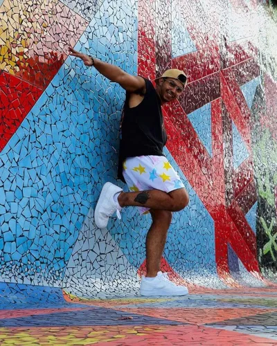 Vista 5 de Pantalones cortos de moda para hombres y mujeres de malla de secado rápido cintura elástica pantalones cortos casuales pantalones deportivos de playa