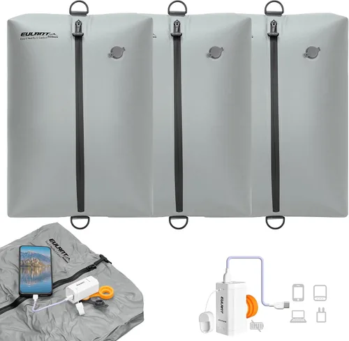 Vista 17 de Bolsas de vacío de viaje, bolsa de compresión de vacío impermeable IPX8 Bolsas de vacío para viajes con bomba sin batería, TSA bolsas