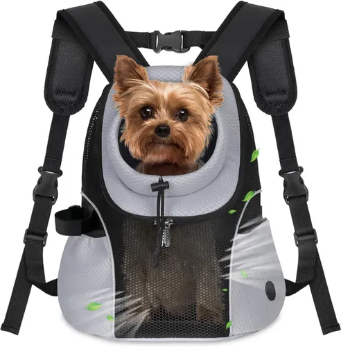 Vista 16 de WOYYHO Mochila portadora de perros para mascotas, mochila frontal