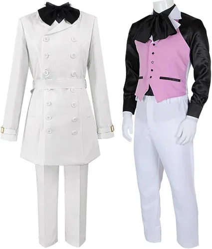 Vista 2 de The Case Study of Vanitas Cosplay Noe Archiviste - Conjunto completo de camisa y chaqueta de anime