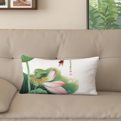 Vista 18 de Funda de almohada con estampado digital de loto zen chino, diseño de doble cara para sofá, sala de estar, decoración de dormitorio