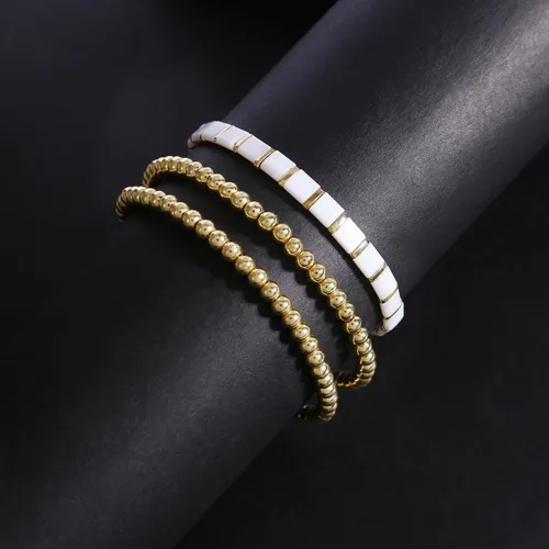 Vista 6 de 2 pulseras de hematita Badu para mujer, pulseras elásticas, pulsera de promesa para parejas, pulseras multicolor