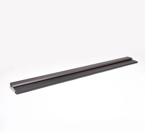 Vista 3 de Umbral de puerta abatible de aluminio resistente, 5-5/8 pulgadas de ancho, negro – Resistente a la intemperie, eficiencia energética, fácil