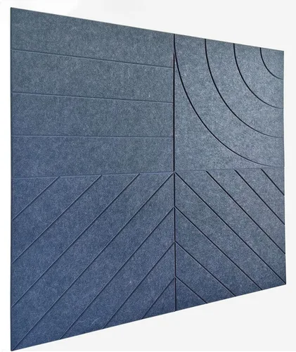 Vista 47 de Paneles acústicos cuadrados de 11.18 pulgadas, paquete de 12 paneles de pared que absorben el sonido, azulejos decorativos de fieltro insonorizados
