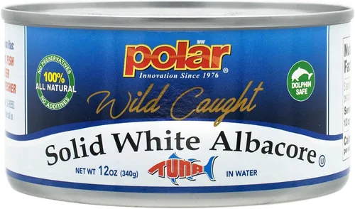Vista 11 de MW Polar Atún, Albacora blanca sólida natural en agua, lata de 5 onzas (paquete de 12)