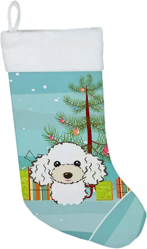 Vista 37 de Caroline's Treasures BB1590CS Árbol de Navidad y Alaskan Malamute Calcetines de Navidad para colgar en la chimenea, decoración de fiesta de Navidad