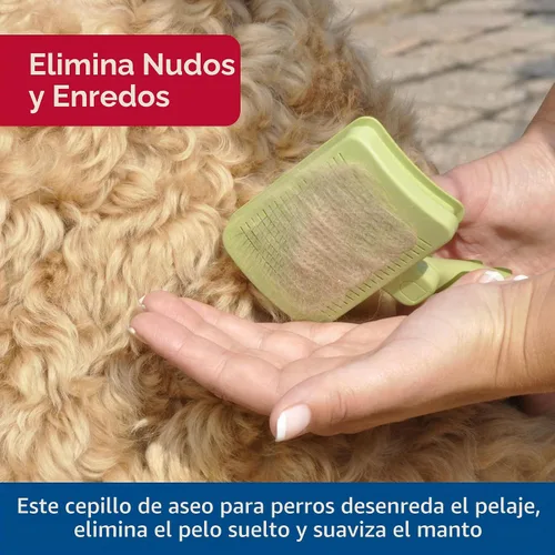Vista 4 de Safari Cepillo protector de limpieza para perros, M, Verde