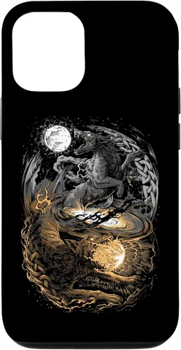 Vista 28 de Funda para iPhone 16 Lobo Viking Wolf Norse Mythology Pagan Ragnarok Wolves