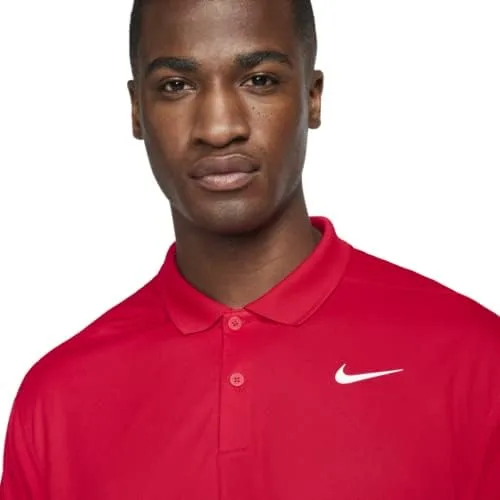 Vista 2 de Nike Polo Dri-fit Victory para hombre, rojo/ blanco (University Red/ White)