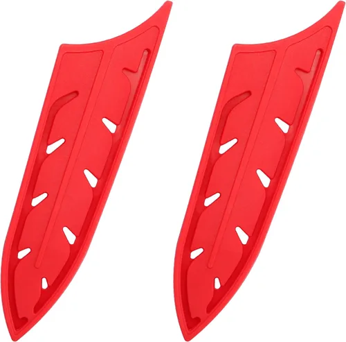 Vista 8 de XYJ Juego de 2 fundas para cuchillos de seguridad, protector de bordes de cuchillos, funda universal para cuchillos, pelado, funda de cuchillo