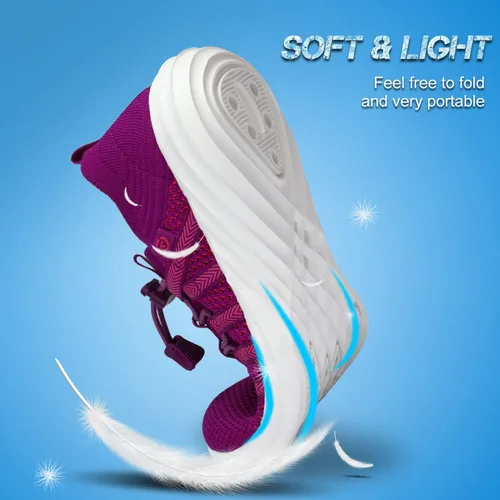 Vista 5 de VIFUUR Zapatos de agua para hombre y mujer, zapatos deportivos para playa, surf, caminar, kayak, barco, piscina