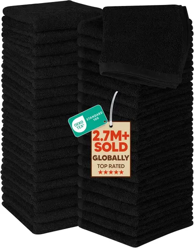 Vista 29 de Utopia Towels Juego de 12 paños de algodón – 100% algodón hilado en anillo, paños de franela de alta calidad, altamente absorbentes y suaves al