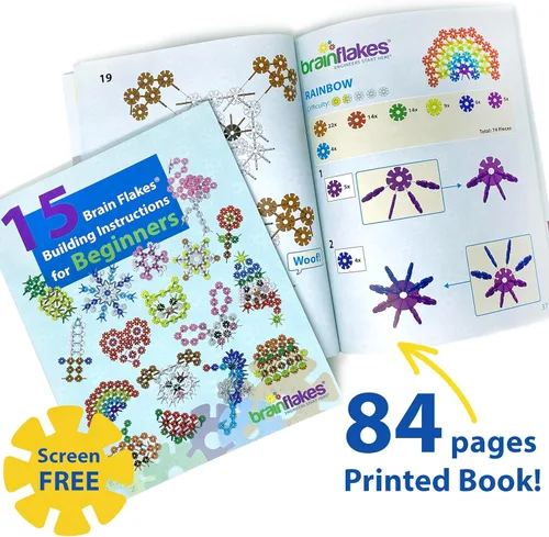 Vista 2 de Brain Flakes - Cuaderno de ideas de construcción para principiantes Libro de actividades impreso grande de 8.5 x 11 pulgadas con 84 páginas