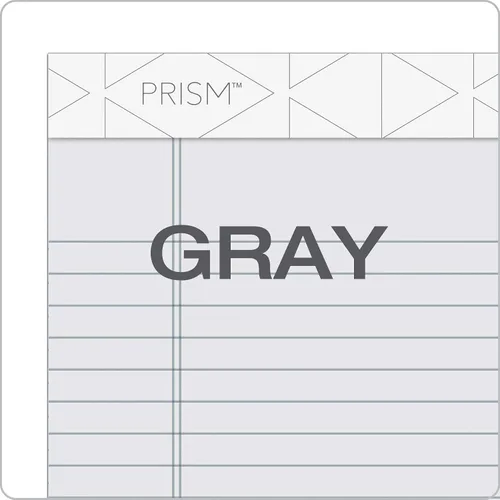 Vista 2 de Tops Prism Plus - Bloc legal de 5 x 8 pulgadas, perforado, gris, regla estrecha, 50 hojas por bloc de escritura, paquete de 12 (63060)