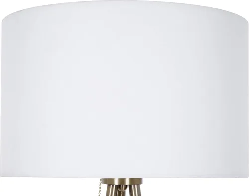 Vista 2 de Catalina Lighting 22965-000 Mid-Century - Lámpara de pie con trípode moderna, lámpara de pie, luz de piso para sala de estar, bombilla LED