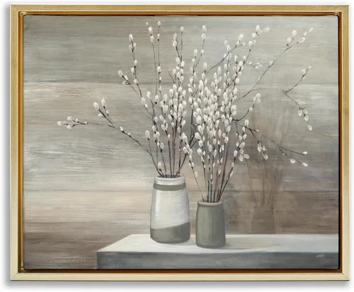 Vista 17 de Birds Floral Meadow Blossoms, 16 x 20 Inch Canvas in Floater Frame Stupell Industries · By Nan · Ready to hang once unboxed · Made in USA