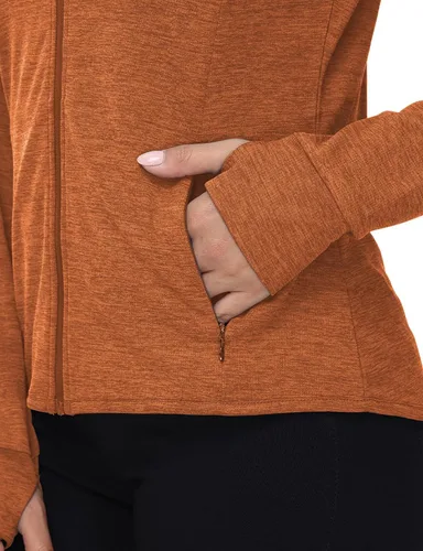 Vista 5 de TBMPOY Chaquetas con capucha y protección solar UPF 50+ para mujer, ligeras, de manga larga, para senderismo, exteriores, con cremallera completa