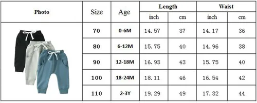 Vista 7 de Durveency Paquete de 3 pantalones deportivos para bebés y niños pequeños, pantalones deportivos casuales