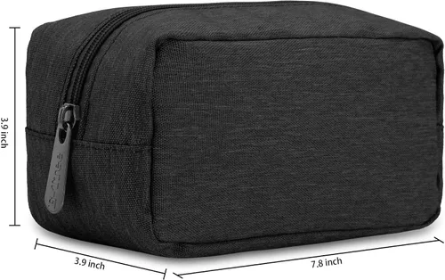 Vista 5 de Bolsa de maquillaje E-Tree, estuche mediano de viaje con cremallera para bolso, estuche de cosméticos con cepillo para el cuidado de la piel