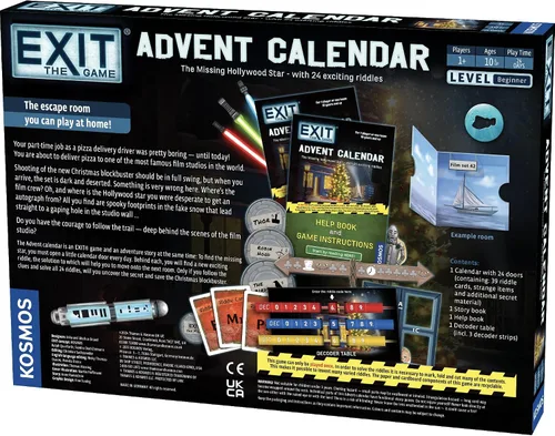 Vista 2 de EXIT: The Game - Calendario de Adviento - La estrella de Hollywood perdida Navidad Calendario Adviento Juego misterioso Actividad familiar