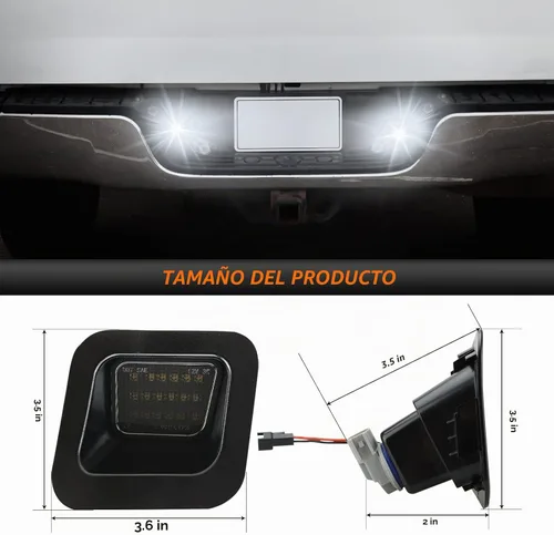 Vista 6 de Bestview Luz LED para placa de matrícula para Dodge ram 1500 2500 3500 2003