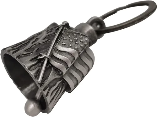 Vista 3 de Campana de motocicleta con colgador para motociclista, campanas de motociclista de buena suerte y accesorios de motocicleta, campana de la suerte