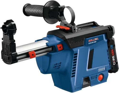 Vista 5 de BOSCH Kit extractor de polvo móvil GDE18V-26DB15 SDS-plus® Bulldog™ con (1) batería de alimentación avanzada CORE18V® de 4 Ah