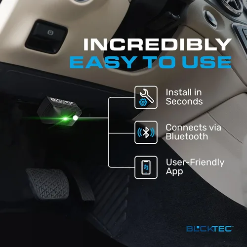 Vista 4 de BLCKTEC 410 Escáner Bluetooth OBD2 para iPhone y Android, sin cuota de suscripción, lector de código de coche OBDII, diagnostica la luz