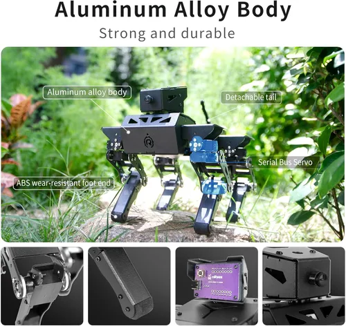 Vista 5 de Perro robot programable, código abierto ESP32 Bionic Quadruped DIY Robotics