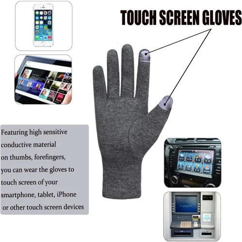 Vista 30 de Tomily - Guantes de forro polar para mujer con pantalla táctil