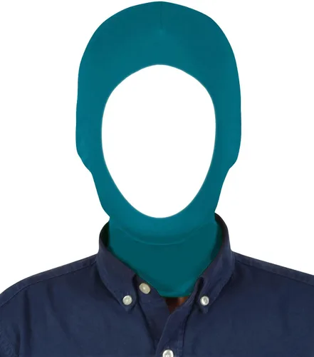 Vista 8 de Máscara unisex con capucha Zentai abierta para fiestas de disfraces