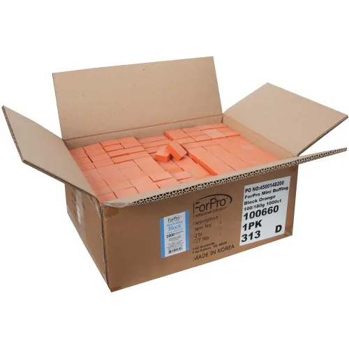 Vista 2 de ForPro Professional Collection Mini bloque de pulido, naranja, grano 100/180, 1000