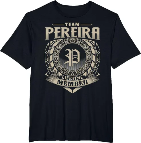 Vista 35 de Team PEREIRA Lifetime Member Apellido PEREIRA Family Vintage Camiseta, Negro