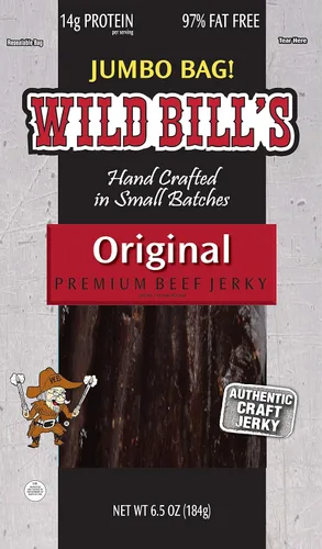 Vista 8 de Wild Bill's Carne Seca de Res Ahumada con Hickory del Frasco Paquete de 2 Onzas (3 unidades)