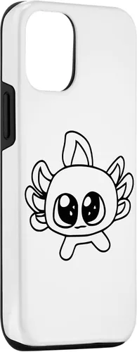Vista 3 de Funda para disfraz de cumpleaños para iPhone 14 con diseño de ajolote kawaii para niñas y niños
