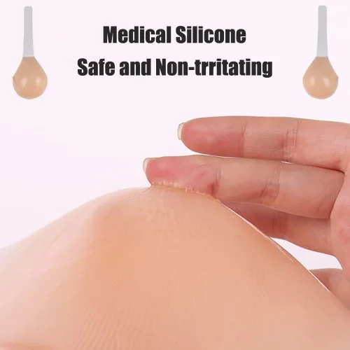 Vista 4 de Sujetador invisible levantado, sujetador adhesivo de silicona, cinta adhesiva de silicona oculta con correa, brasier Invisilift para pechos grandes