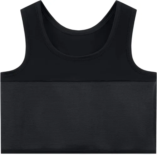 Vista 3 de INRANXISM FTM - Carpeta de pecho para mujeres transgénero y marimacho de algodón, camiseta sin mangas