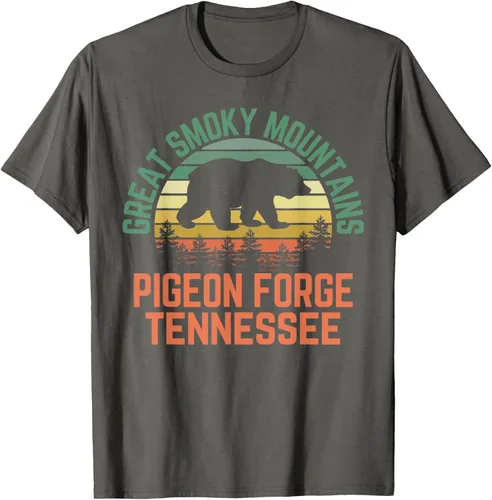 Vista 72 de Camiseta Pigeon Forge Great Smoky Mountains National Park Tennessee, Negro, S