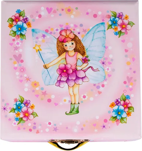 Vista 2 de Caja de música de hadas joyas Rosa de los niños
