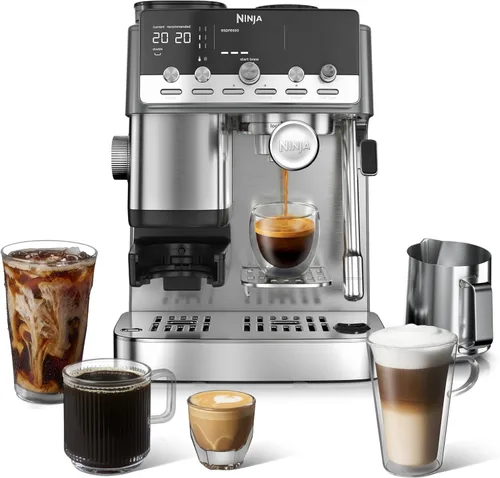 Vista 11 de Ninja Luxe Café Mini, máquina de café expreso y café por goteo, inoxidable