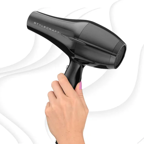 Vista 4 de StyleCraft Juego de secador de pelo profesional y plancha plana de titanio, rendimiento de grado de salón para todo tipo de cabello