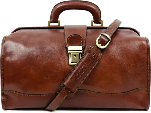 Vista 7 de Time Resistance Bolso médico de cuero - Bolso médico italiano hecho a mano - Bolso estilo vintage - Maletín de cuero real