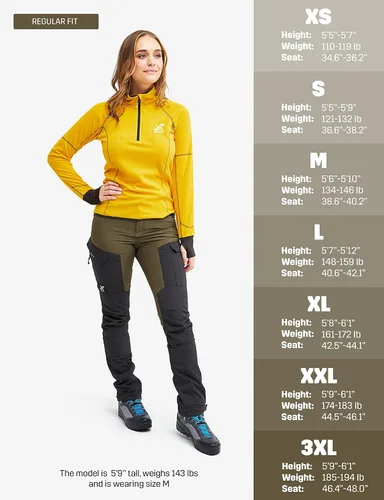 Vista 2 de RevolutionRace Pantalones GP para mujer pantalones duraderos para todas las actividades al aire libre