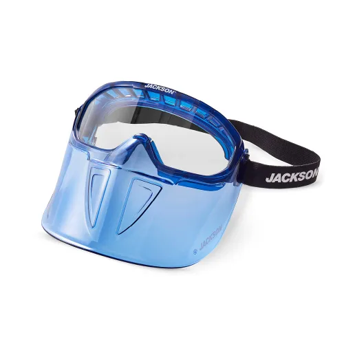 Vista 9 de Jackson Safety 21001 - Gafas de seguridad - Serie Gpl500 Premium - Lente Shade 3 IR - Antivaho - Con protector facial desmontable abatible - Cuerpo