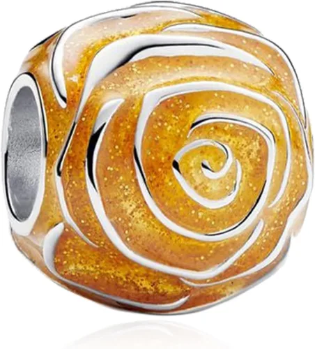 Vista 34 de Abalorios de plata de ley 925 para pulseras, dijes de amor y corazón, flor de cerezo, joyería para mujer
