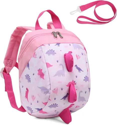 Vista 9 de VASCHY Mini mochila para niños pequeños con correa, mochila pequeña ultraligera para guardería