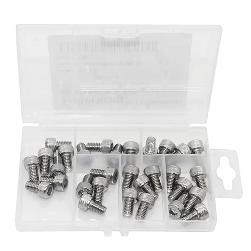 Vista 6 de Tornillos de cabeza hueca M8-1.25 x 12MM, acero inoxidable 304, cantidad 10