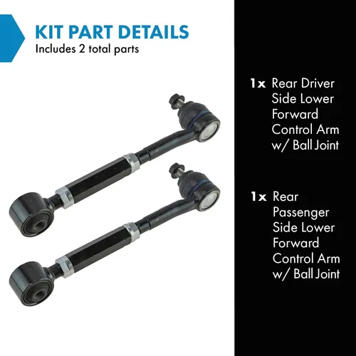 Vista 35 de Conjunto de Brazo de Control Inferior Delantero y Junta Esférica TRQ para Lado del Conductor y del Pasajero 2 Piezas Compatible con Ford Mustang GT