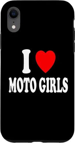 Vista 8 de Carcasa para iPhone 14 I Heart (Love) Moto Girls Moto Dirt Bike Motocross