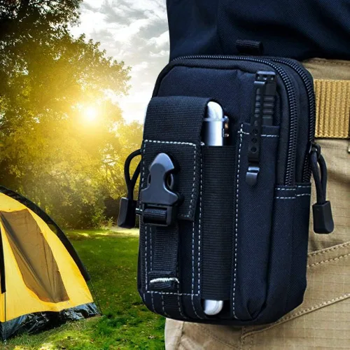 Vista 7 de Funda para teléfono celular de cintura, bolsa de cinturón, funda universal para teléfono al aire libre, estuche, bolsillo para gadgets para iPhone X